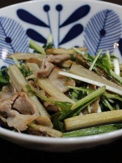焼きごぼうと豚肉のサラダ-レシピのメイン写真