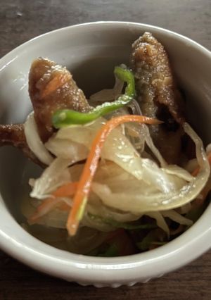 調味料2つだけ☆豆あじの南蛮漬け-レシピのメイン写真