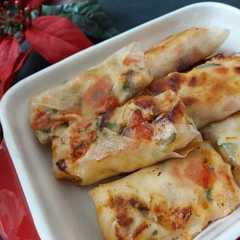 A picture of ミニトマトのイタリアン春巻.