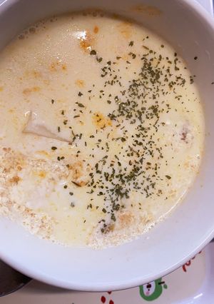 台湾シェントウジャン（鹹豆漿）風にお餅-レシピのメイン写真