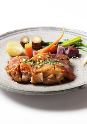 紫芋蜜の照り焼きチキン-レシピのメイン写真