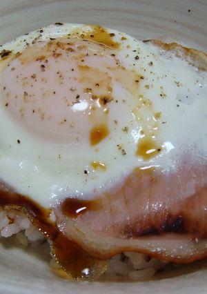 超かんたん!ハムエッグど~ん(丼)-レシピのメイン写真