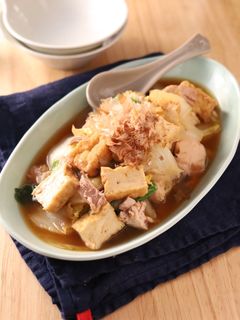 白菜と厚揚げの\ツナ入り!/くたくた煮-レシピのメイン写真