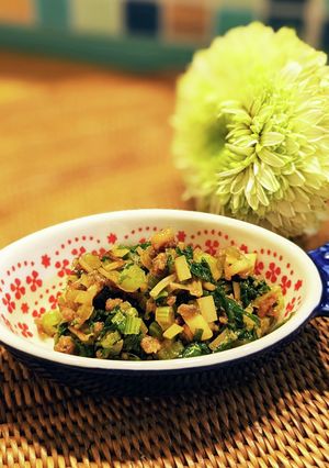 ご飯のおとも☆大根の葉のそぼろ炒め-レシピのメイン写真