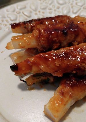 長芋とクレソンの豚巻き ~梅肉ソース~-レシピのメイン写真
