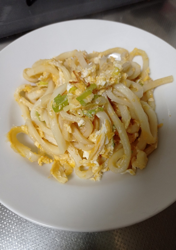 ネギと卵の焼うどん-レシピのメイン写真