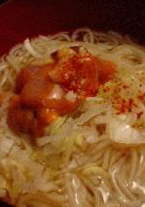 塩辛ソーメン-レシピのメイン写真