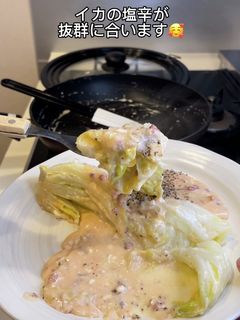 白菜ステーキのクリーム和え-レシピのメイン写真