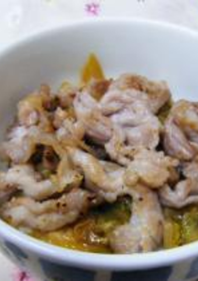 白菜のしょうが焼き＆豚焼き丼-レシピのメイン写真