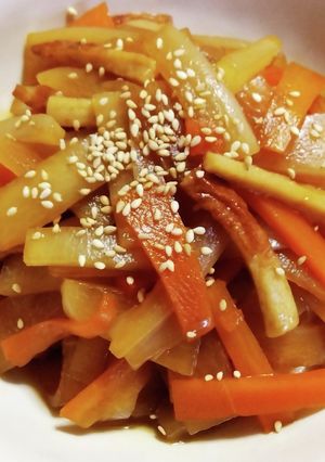 大根と人参とちくわの炒め煮-レシピのメイン写真