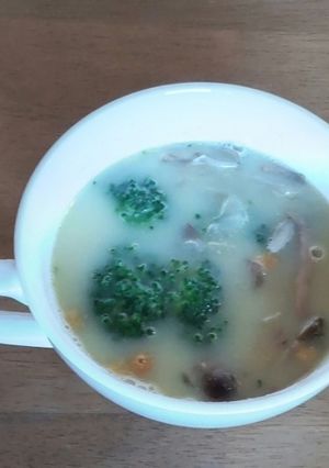 お弁当に：野菜たっぷりの即席コーンスープ-レシピのメイン写真