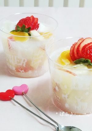 分量自在!子どもが喜ぶ♡フルーツポンチ-レシピのメイン写真