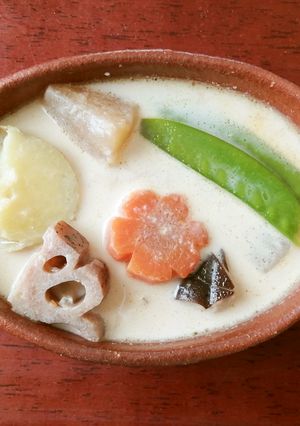 筑前煮活用の味噌クリームスープ-レシピのメイン写真