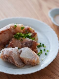 梨と白きくらげの豚肉巻き-レシピのメイン写真