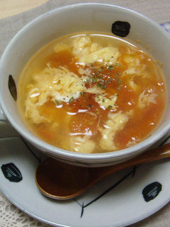 「やさしいお酢」でトマトのスープ♪-レシピのメイン写真