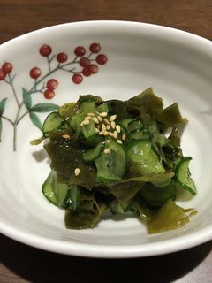 きゅうりとわかめの【酢の物】-レシピのメイン写真