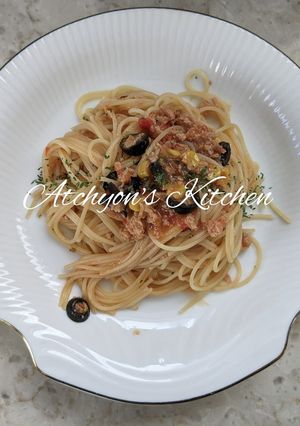簡単!ミートローフでボリュームパスタ-レシピのメイン写真