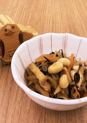 【大崎市】切り干し大根の煮物【食育】-レシピのメイン写真