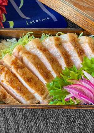 63℃ ジンジャーポーク弁当：肉厚！-レシピのメイン写真