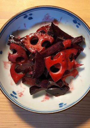 ビーツの塩きんぴら-レシピのメイン写真