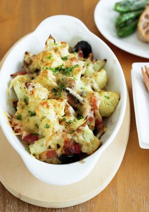 カリフラワーときのこのマヨチーズ焼き。-レシピのメイン写真