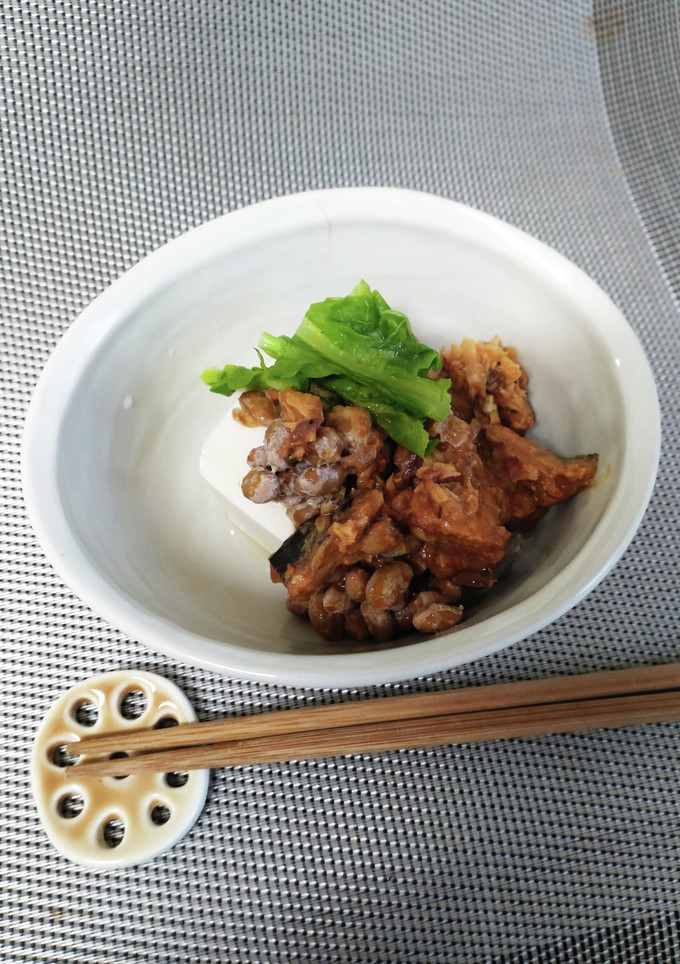 ★超簡単★さばの味噌煮缶　小鉢★-レシピのメイン写真