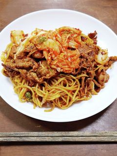 豚キムチ焼きそば -レシピのメイン写真