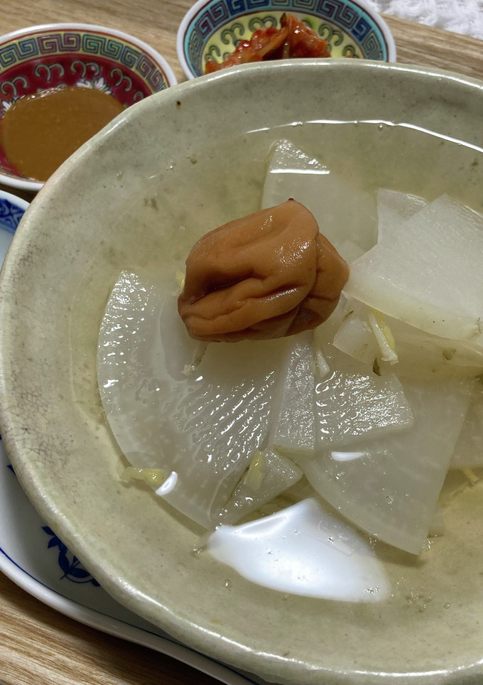 デトックス！マカと大根と梅干しの梅流し　-レシピのメイン写真