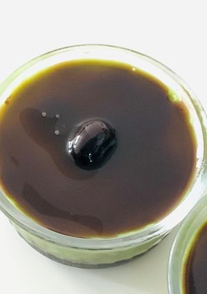 黒豆煮の残りでトロッと豆乳抹茶ゼリー-レシピのメイン写真