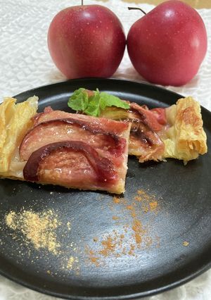 赤いりんごのオープンアップルパイ-レシピのメイン写真