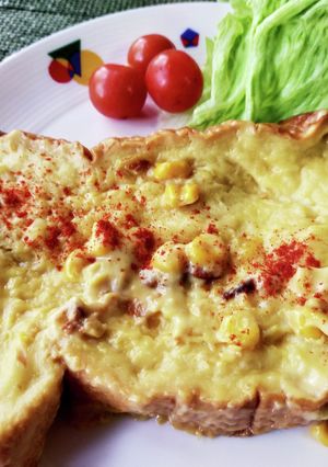 簡単美味しい！コーンポタージュトースト♪-レシピのメイン写真