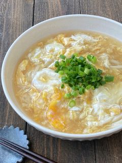 5分で簡単!ふわとろ卵のかきたまうどん-レシピのメイン写真