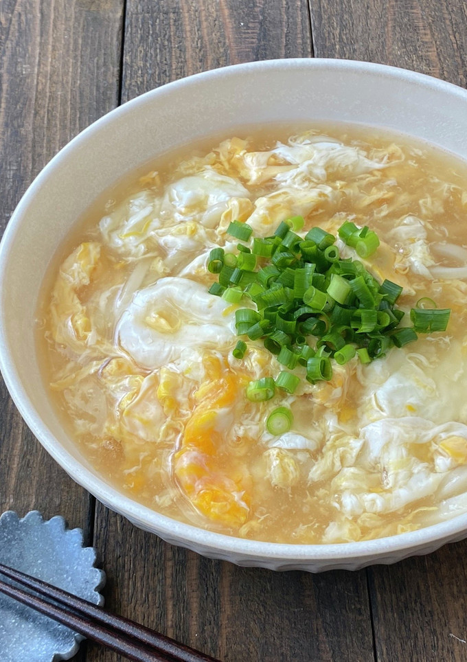 5分で簡単！ふわとろ卵のかきたまうどん-レシピのメイン写真