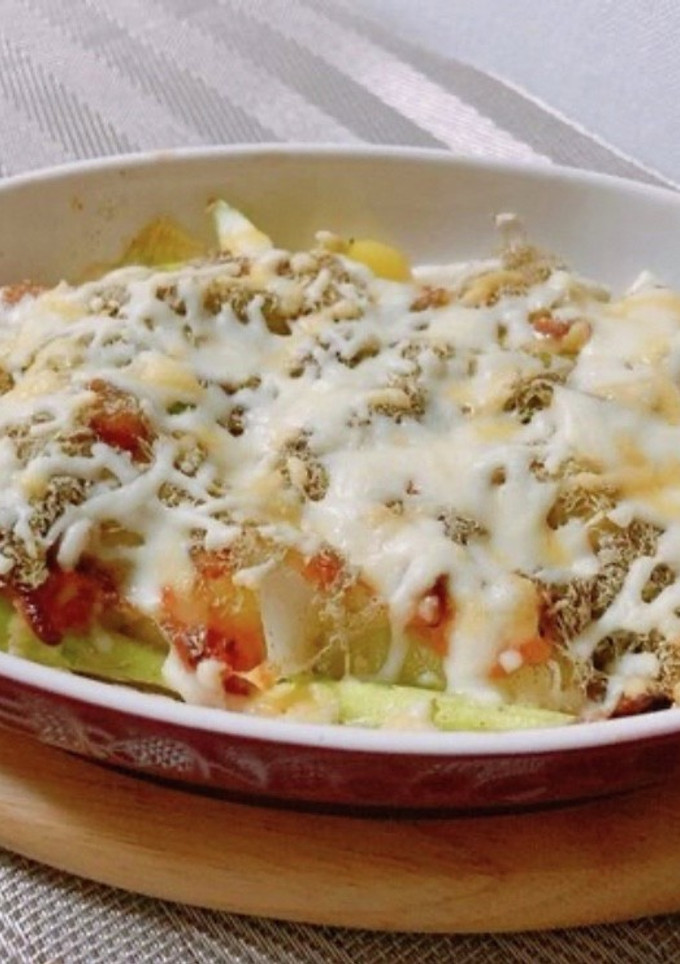 とろろ昆布とイカ塩辛のじゃがチーズ焼き♪-レシピのメイン写真