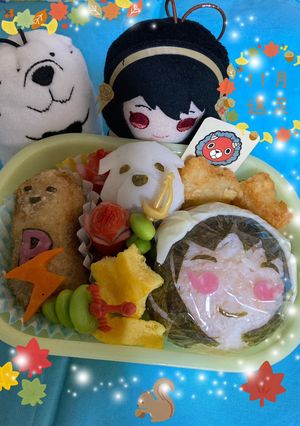 SPY×FAMILYヨルさんキャラ弁-レシピのメイン写真