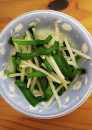 レンジで簡単！モヤシとニラのサラダ♪-レシピのメイン写真
