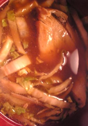 ブリのアラと白菜の味噌汁-レシピのメイン写真
