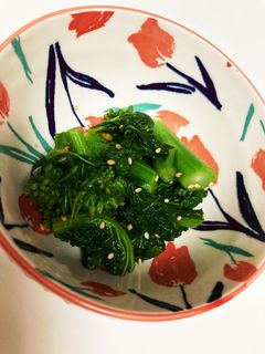 菜の花のわさび和え 白だしで味決まる-レシピのメイン写真