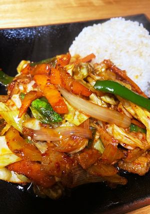 チェユットッパ(豚肉の辛炒めご飯)-レシピのメイン写真