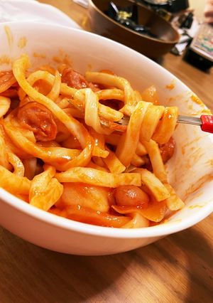 ゆでうどんナポリタン-レシピのメイン写真