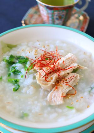 旨味たっぷり♪七草鶏粥-レシピのメイン写真
