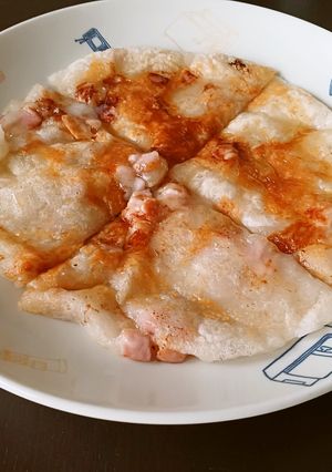 お餅とチーズのピザ風焼き-レシピのメイン写真