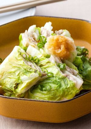 寒い日に♪白菜と豚肉のレンジ蒸し-レシピのメイン写真