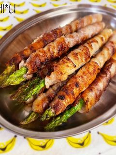 グルグル巻いて焼くだけのアスパラ巻き*-レシピのメイン写真