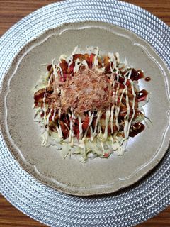 ヨウサマの減塩お好み焼きサラダ-レシピのメイン写真