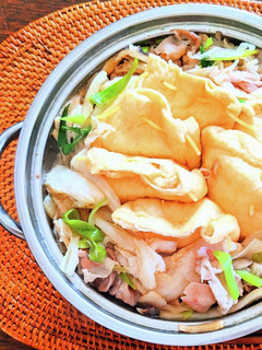 白菜の漬物と餅巾着の旨鍋-レシピのメイン写真