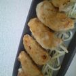 薄切り豚肉の玉ねぎ巻き~大葉にんにく醤油