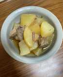 圧力鍋で味しみ！牛すじと大根の煮込み