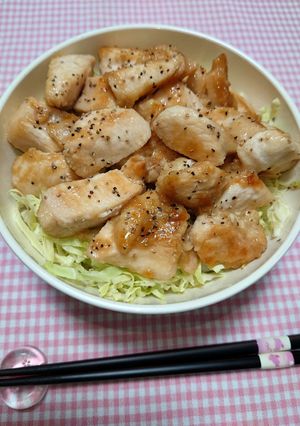 簡単☆お手軽ガリマヨチキン丼♩-レシピのメイン写真