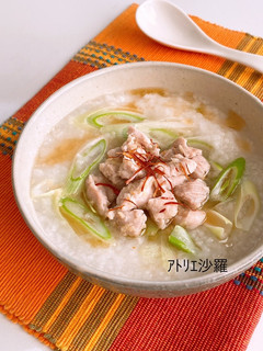 レンジで5分!即席参鶏湯風中華粥-レシピのメイン写真
